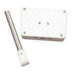 Rail Mount Outboatd Moror Bracket White 22.8 x 15cm
