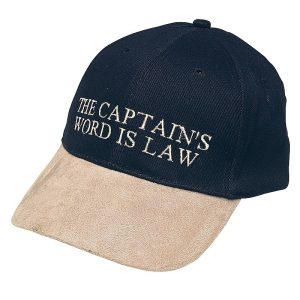Nauticalia Captains Words is Law Cap