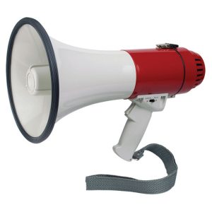 Megaphone 20W With Siren in Red With Strap