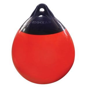 Ocean RO Round Buoy Single Eyelet 22 x 30cm Red/Blue