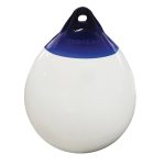 Ocean RO Round Buoy Single Eyelet 22 x 30cm White/Blue