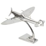 Alu RAF Spitfire Home/Office Ornament - Sculpture 24cm