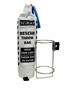 Man Overboard Seago Throw Line with Stainless Steel Holder