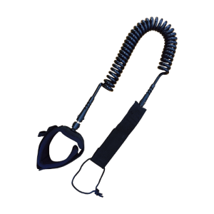 Ankle-Leash-for-SUPs-with-Padded-Strap-10ft-Coiled